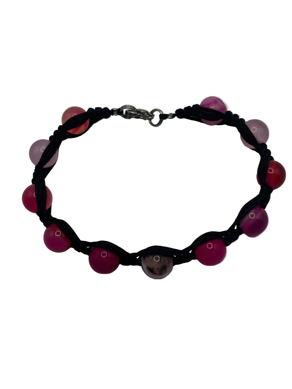 Pulsera de Ágata Rosa 8 mm – Calma, Amor y Equilibrio Emocional