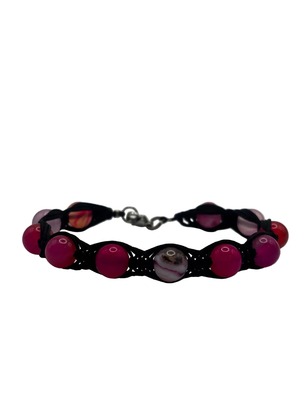 Pulsera de Ágata Rosa 8 mm – Calma, Amor y Equilibrio Emocional