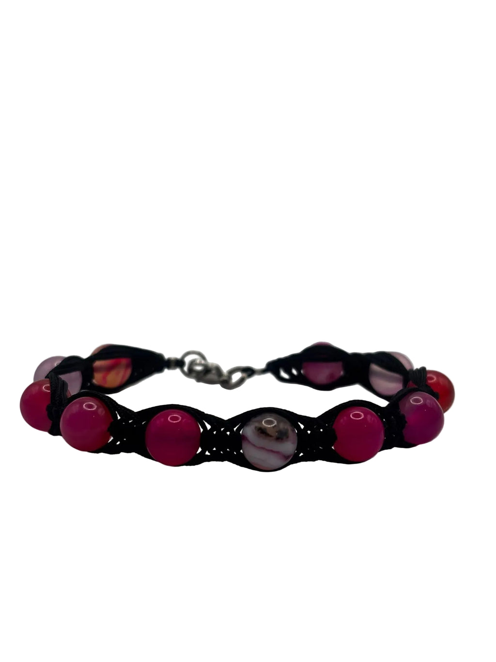 Pulsera de Ágata Rosa 8 mm – Calma, Amor y Equilibrio Emocional