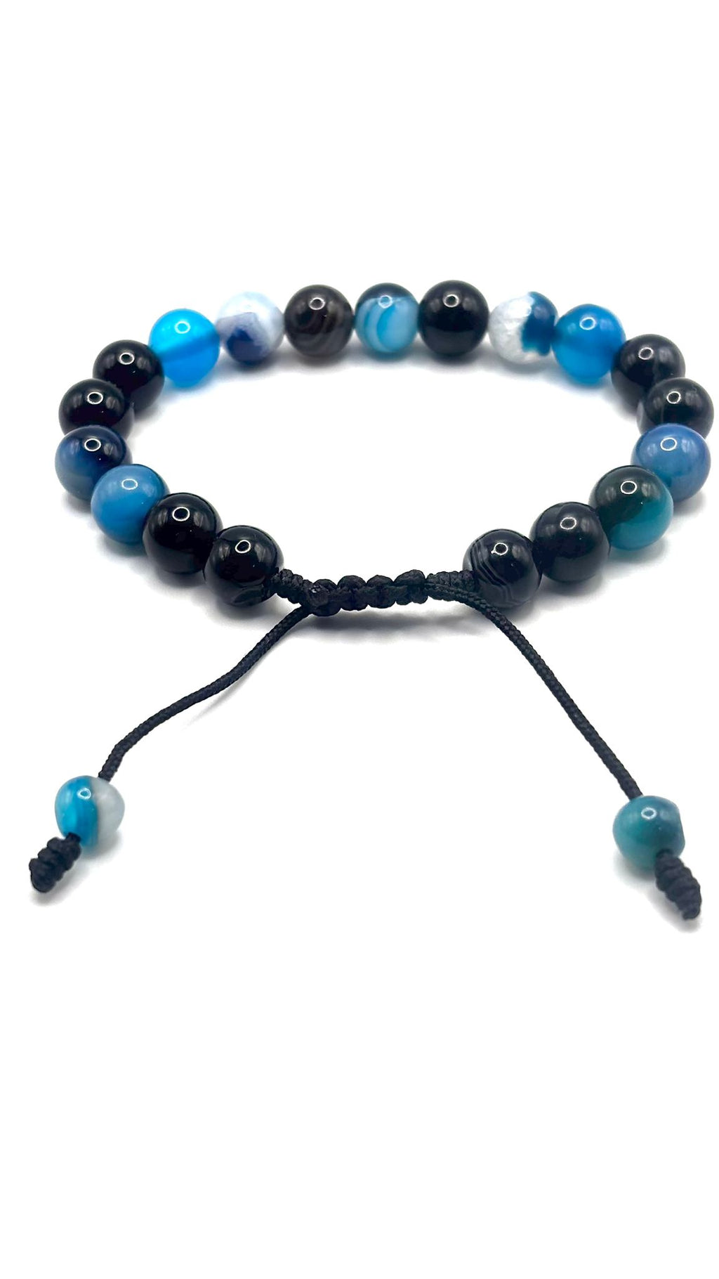 Pulsera de Ágata Azul – Calma, Comunicación y Equilibrio Emocional