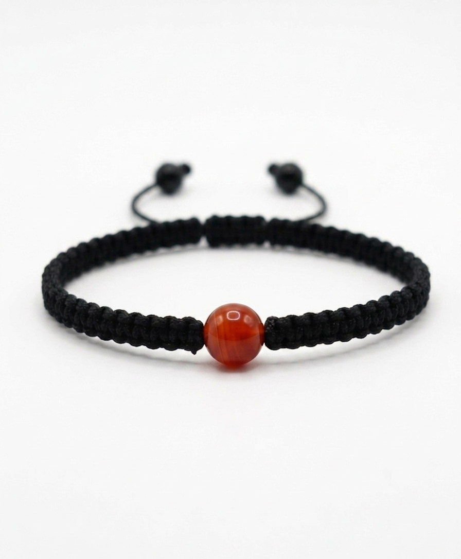 Pulsera Minimalista de una  Piedra Natural 8 mm – Estilo y Energía
