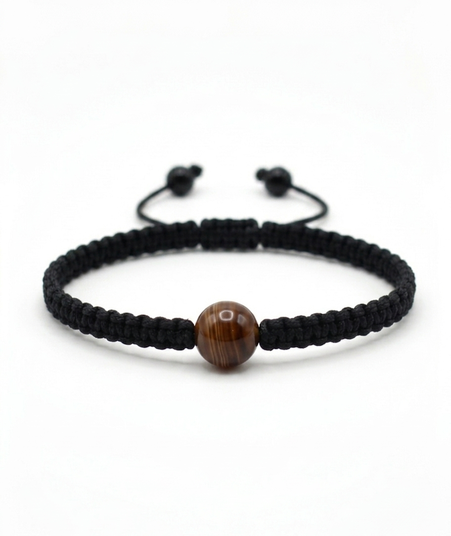 Pulsera Minimalista de una  Piedra Natural 8 mm – Estilo y Energía