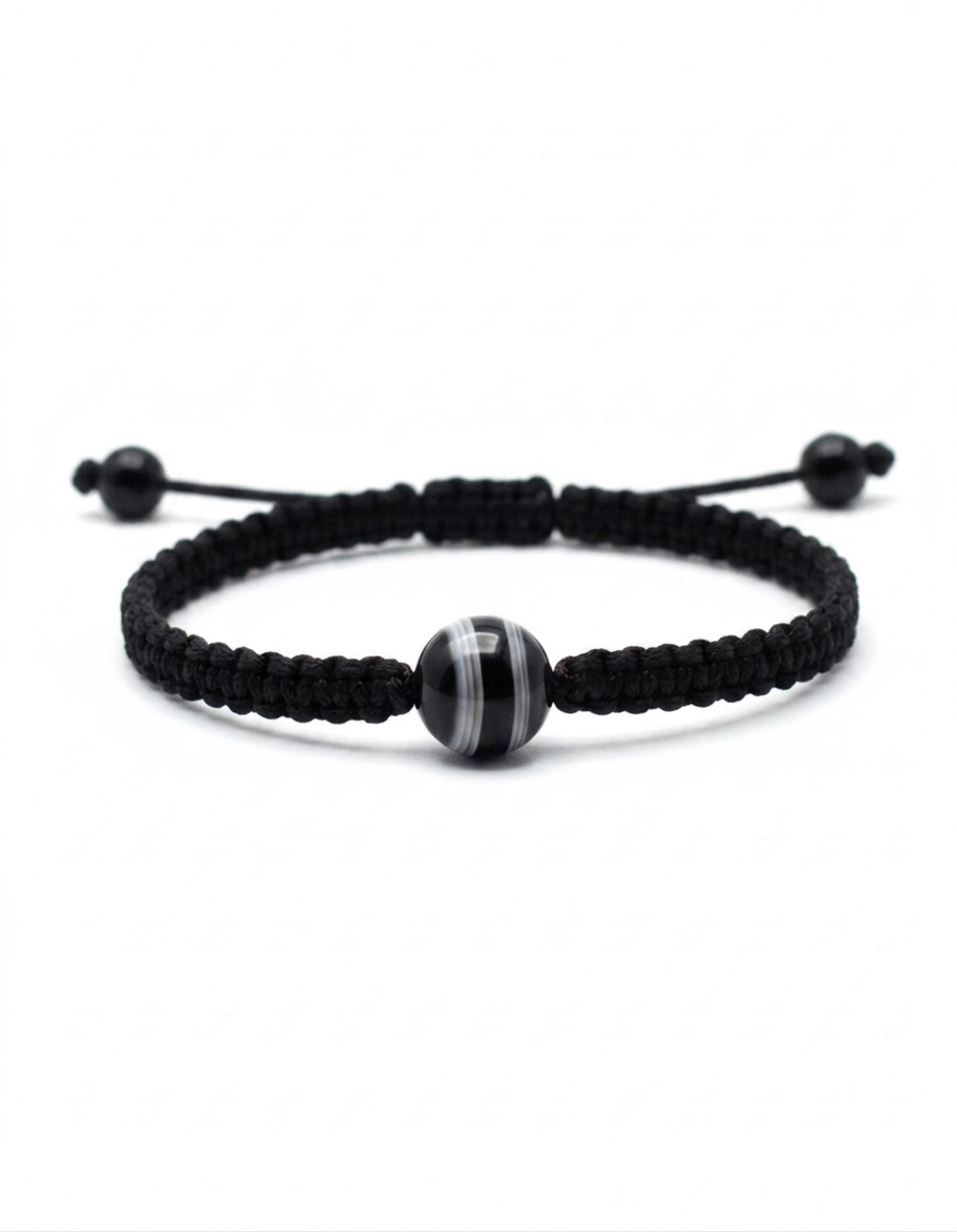 Pulsera Minimalista de una  Piedra Natural 8 mm – Estilo y Energía