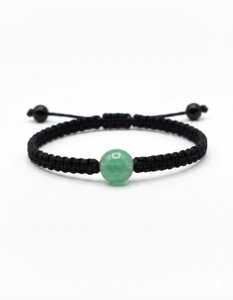 Pulsera Minimalista de una  Piedra Natural 8 mm – Estilo y Energía