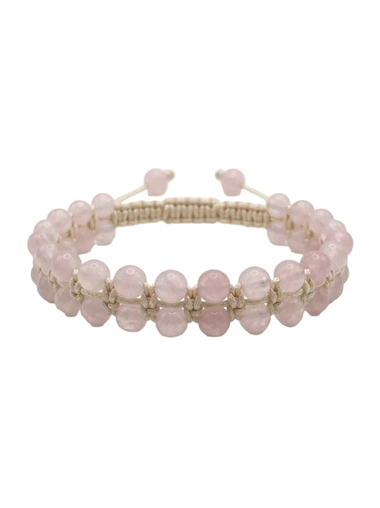 Brazalete Cuarzo Rosa | Amor y Armonía Emocional