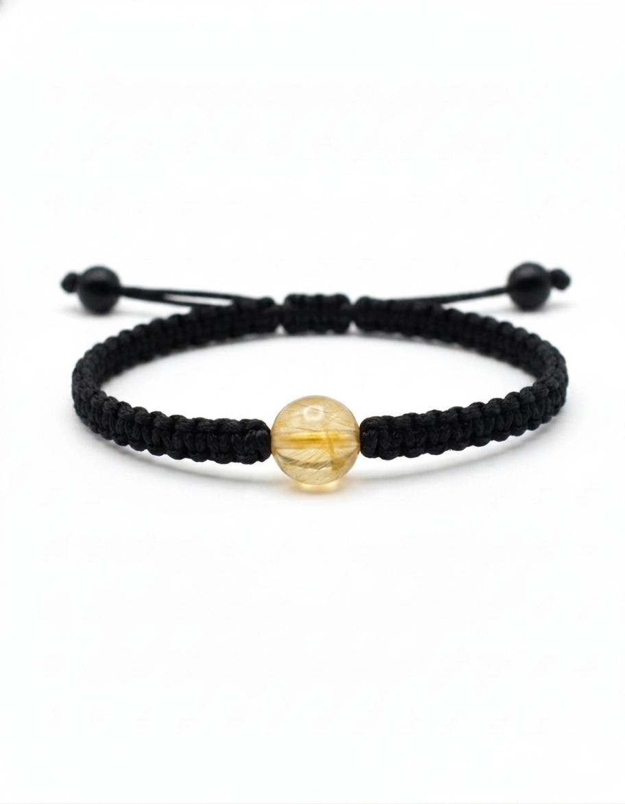 Pulsera Minimalista de una  Piedra Natural 8 mm – Estilo y Energía