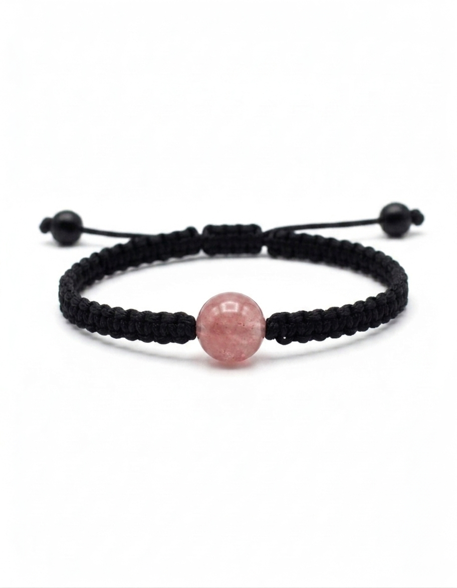 Pulsera Minimalista de una  Piedra Natural 8 mm – Estilo y Energía