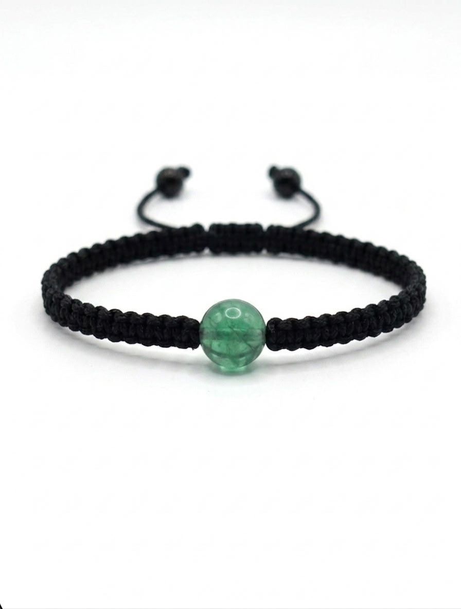 Pulsera Minimalista de una  Piedra Natural 8 mm – Estilo y Energía