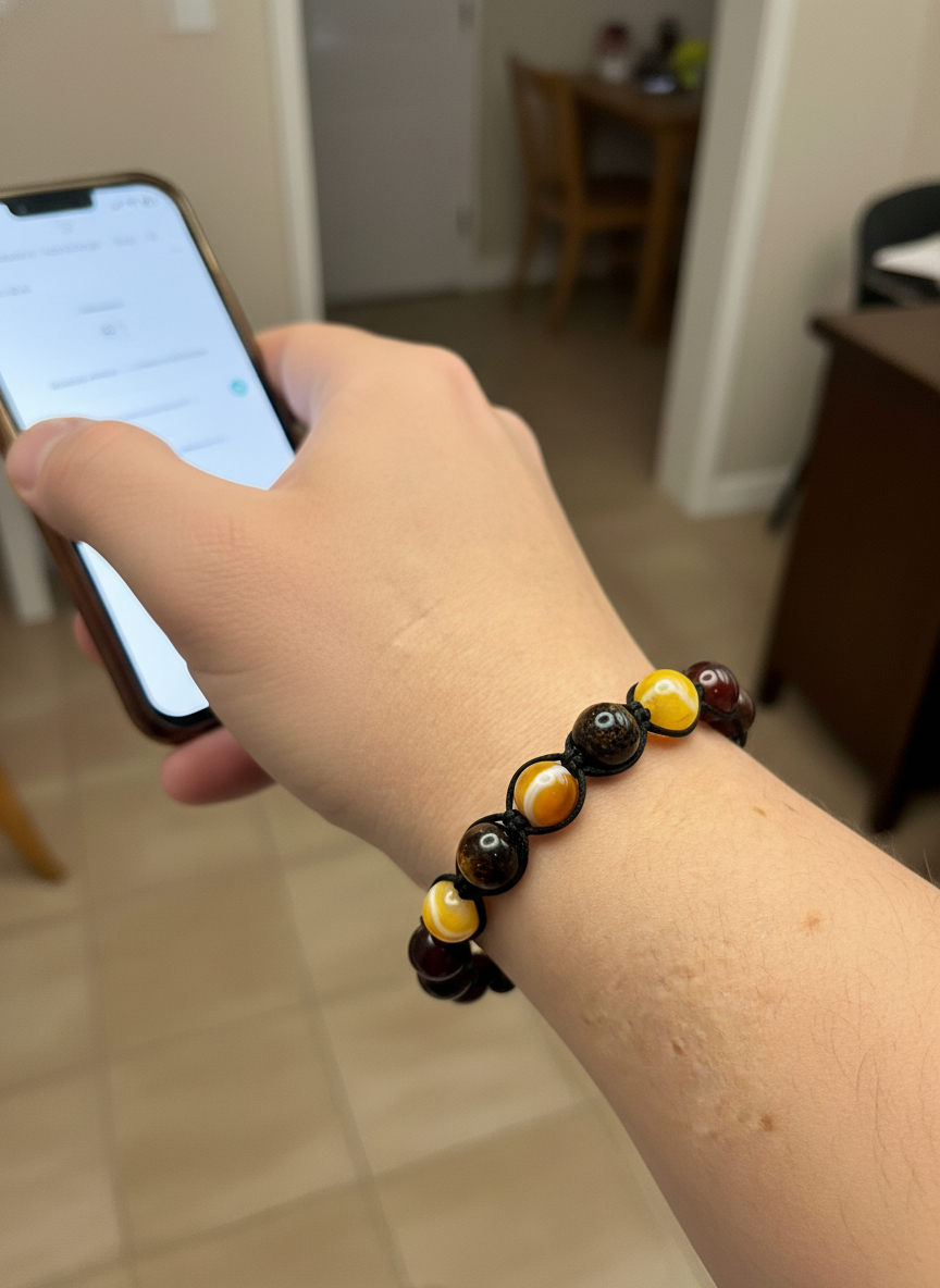 Pulsera de Ágatas – 8 mm | Vitalidad y Energía