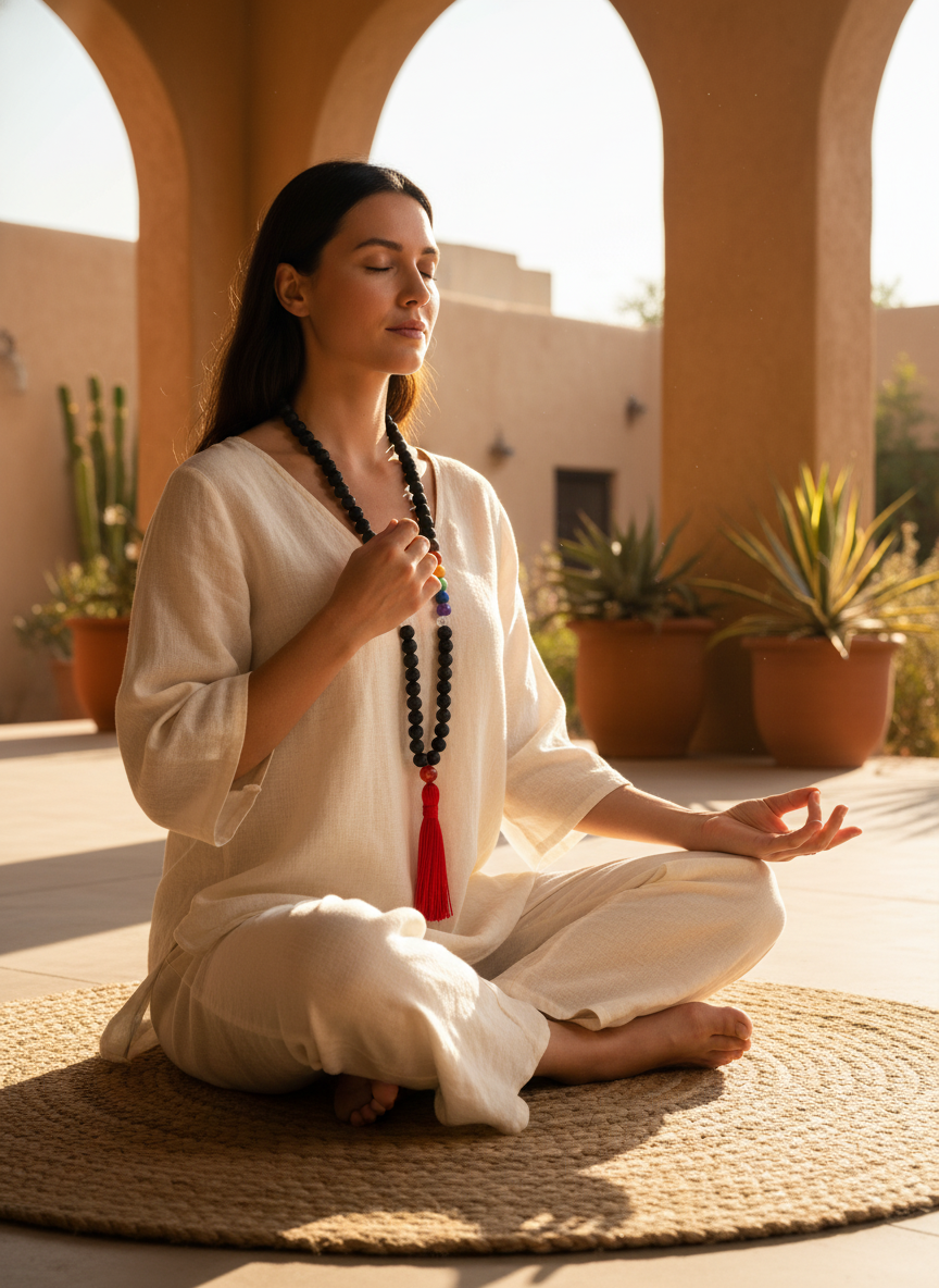 Japamala Tradicional – 108 Cuentas | Equilibrio, Armonía y Conexión Espiritual