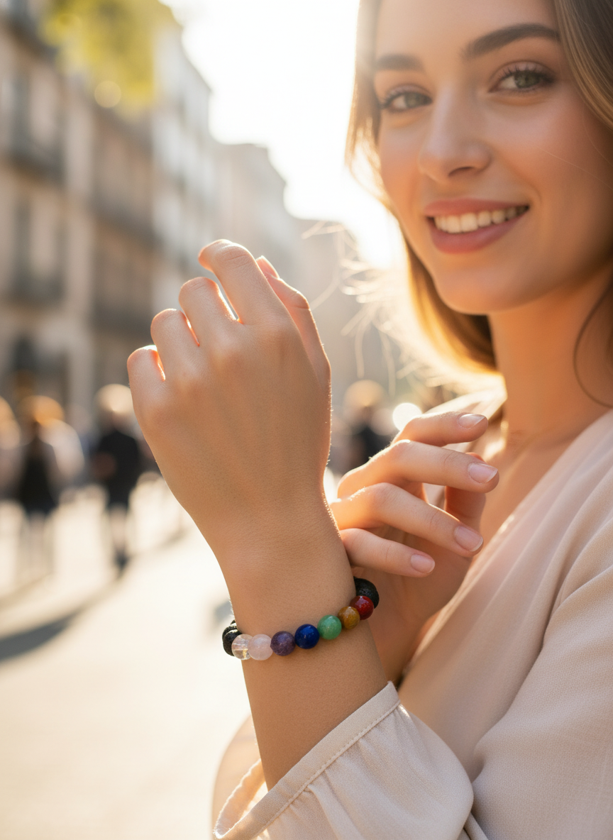 Pulsera de los 7 Arcángeles – Protección y Guía Celestial | Equilibrio y Energía