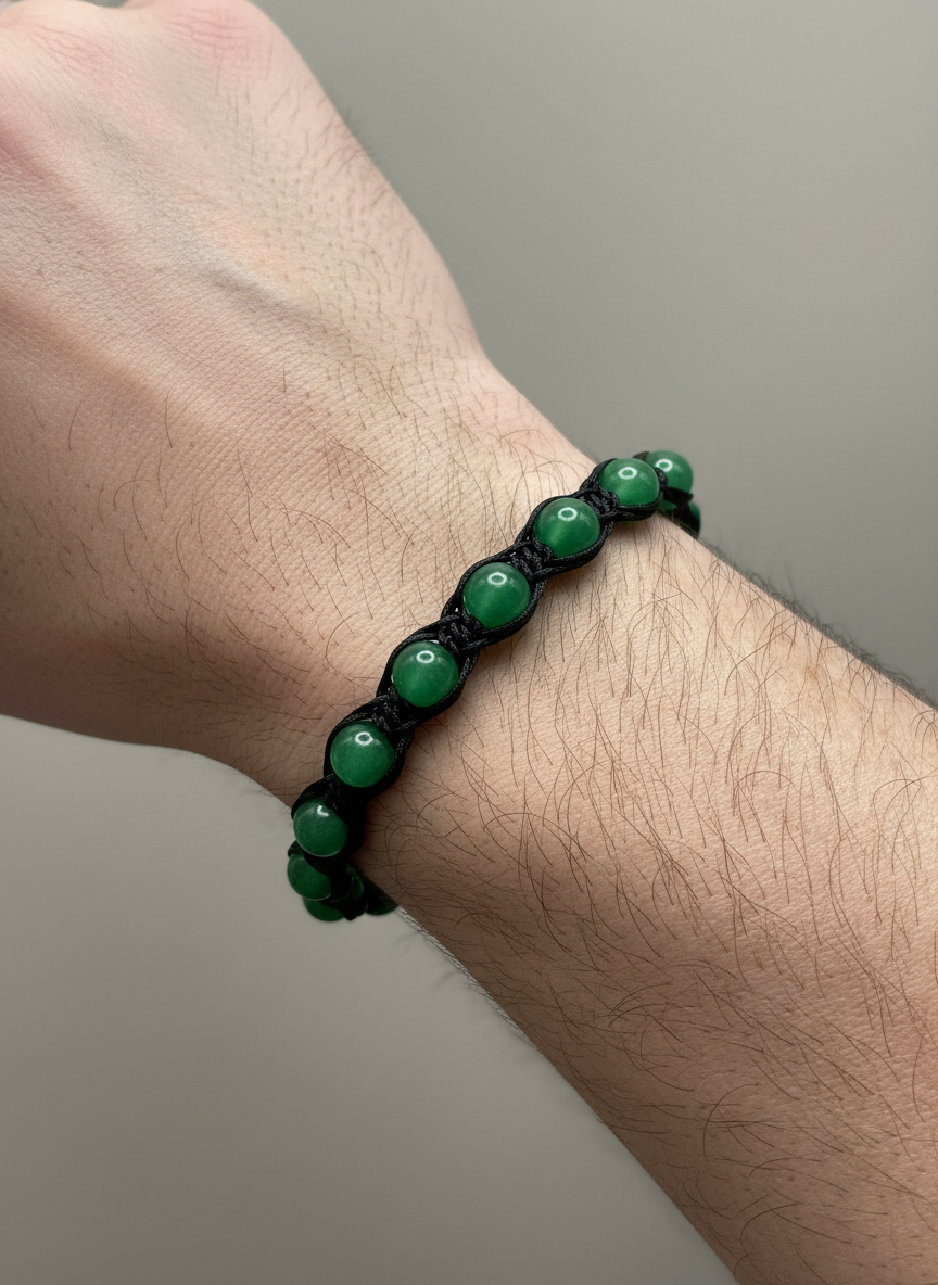 Pulsera de Jade Verde – Prosperidad, Equilibrio y Bienestar Interior