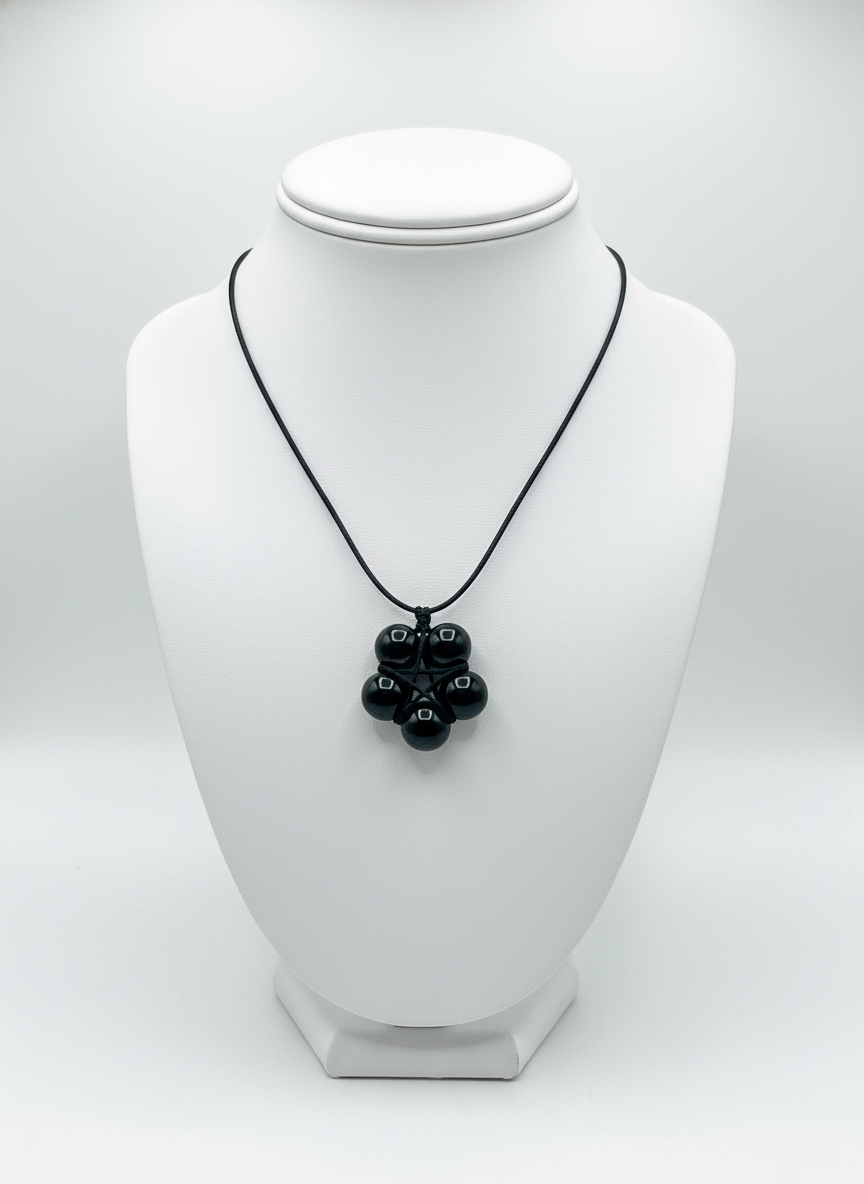 Pentagrama de Turmalina Negra – Escudo de Protección Energética