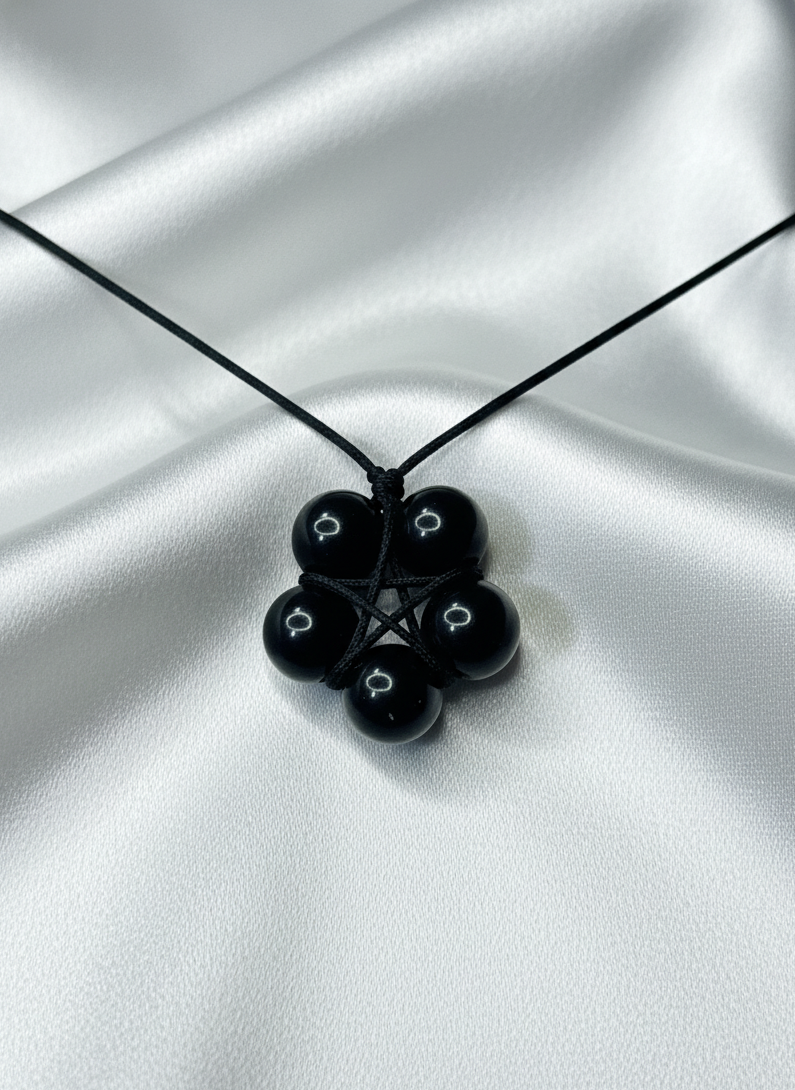 Pentagrama de Turmalina Negra – Escudo de Protección Energética