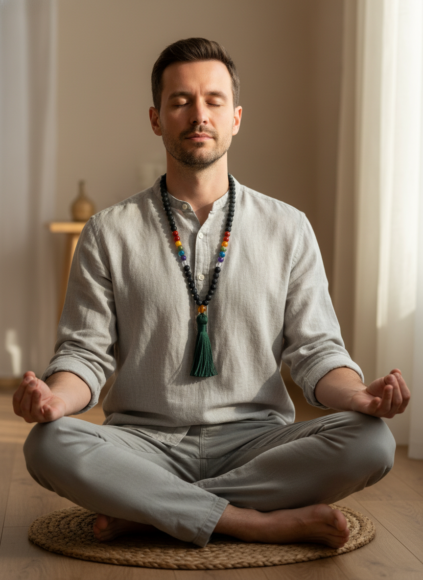 Japa Mala de 108 Cuentas – Equilibrio, Meditación y Bienestar