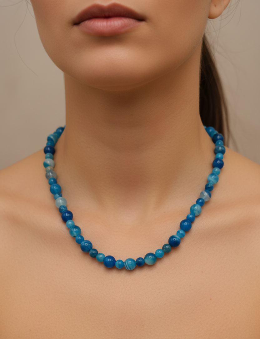 Collar de Ágata – Tranquilidad, Prosperidad y Amor