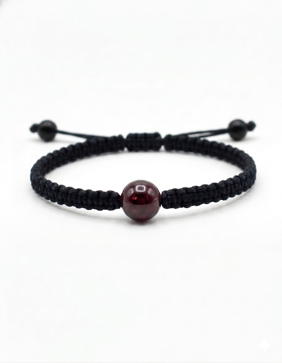 Pulsera Minimalista de una  Piedra Natural 8 mm – Estilo y Energía