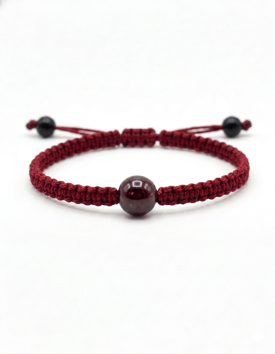Pulsera Minimalista de una  Piedra Natural 8 mm – Estilo y Energía