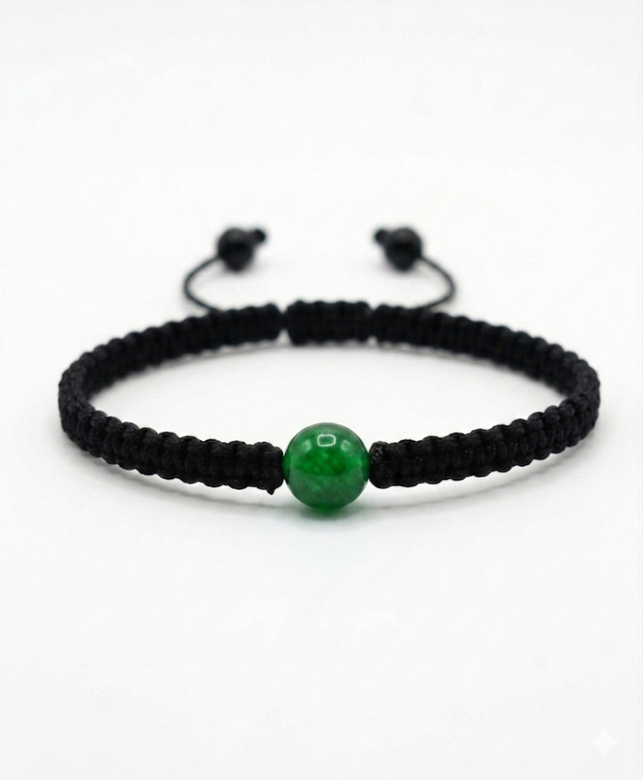 Pulsera Minimalista de una  Piedra Natural 8 mm – Estilo y Energía