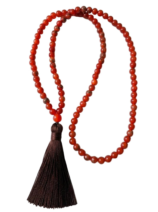 Japa Mala Cornalina | Vitalidad y Confianza